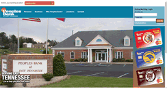 Desktop Screenshot of peoplesbank-tn.com